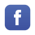 Icône Facebook bleu coins arrondis